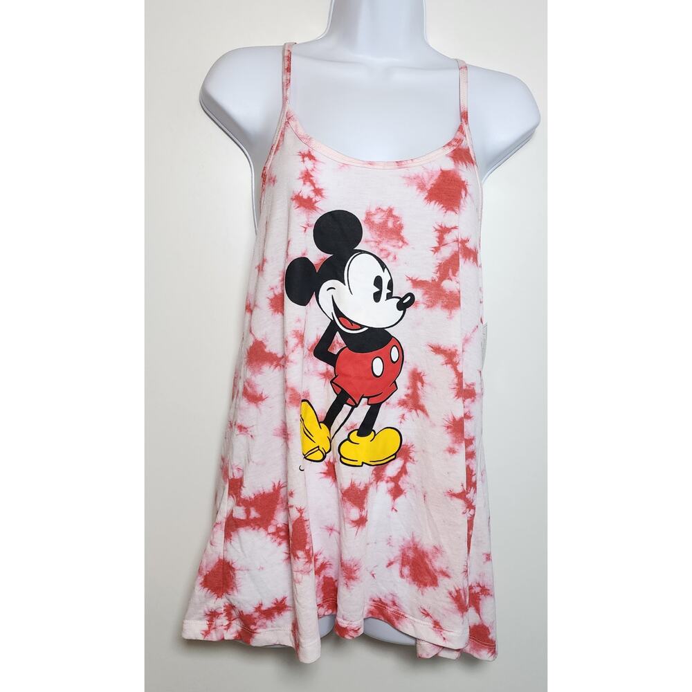 Disney Mickey Mouse Tie Dye Y2K Cartoon Graphic Tank Top M 7/9